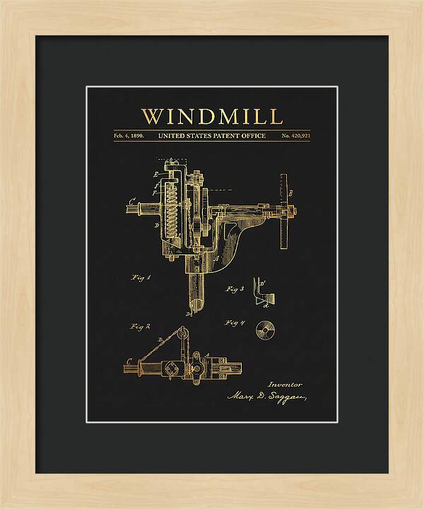 Windmill Gold Patent Us420921a