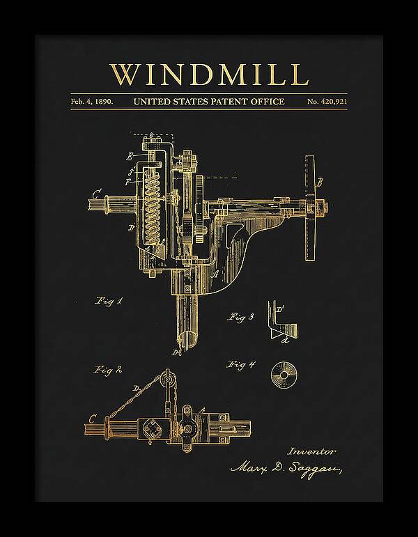 Windmill Gold Patent Us420921a