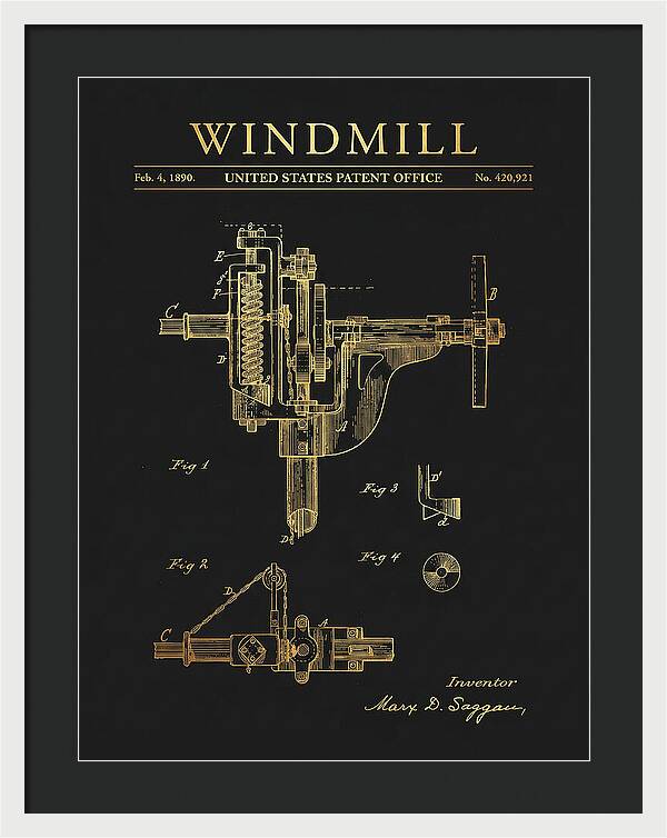 Windmill Gold Patent Us420921a