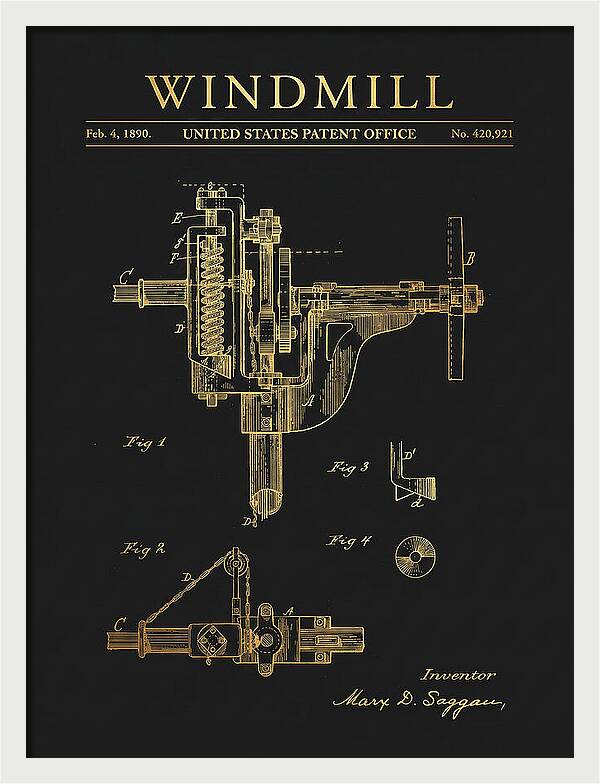 Windmill Gold Patent Us420921a