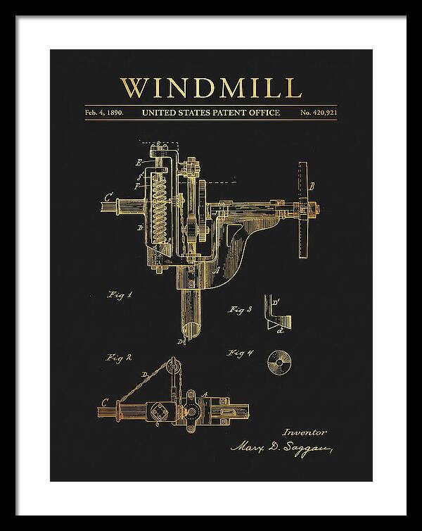 Windmill Gold Patent Us420921a