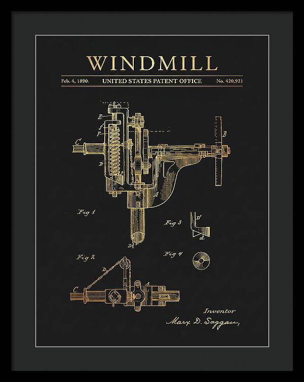 Windmill Gold Patent Us420921a