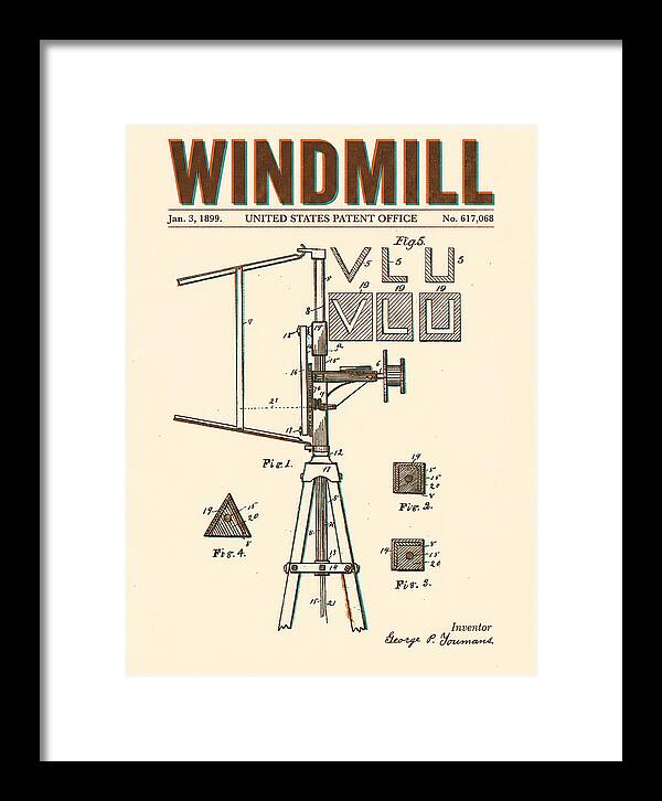 Windmill Retro Patent Us617068a