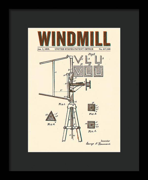 Windmill Retro Patent Us617068a