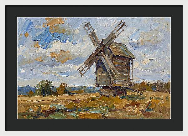 Windmill Under A Cloudy Sky