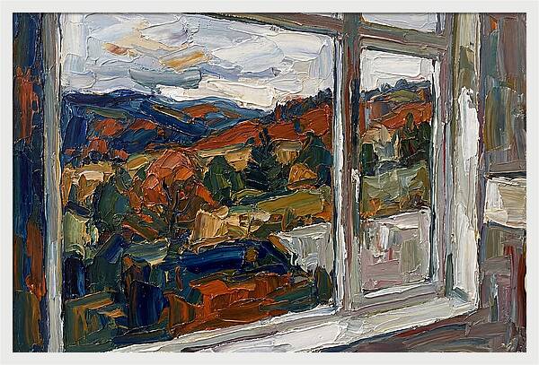 Window View In Autumn