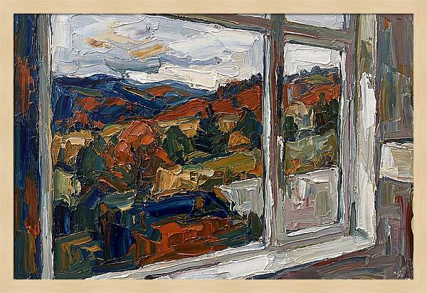 Window View In Autumn