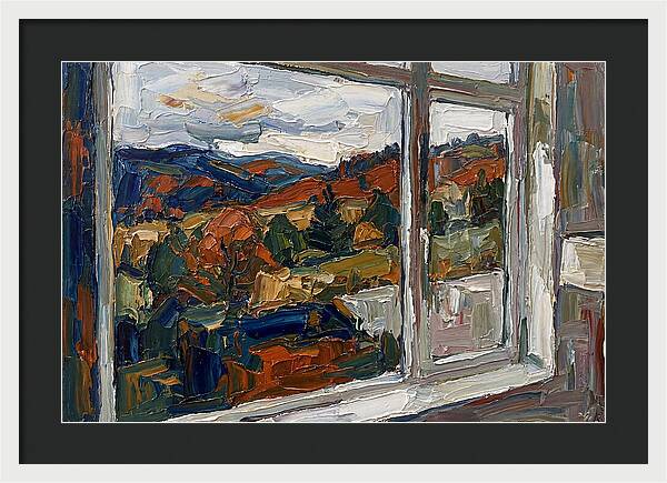 Window View In Autumn
