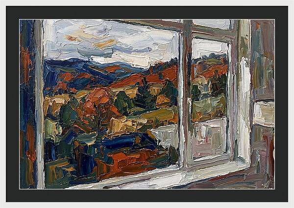 Window View In Autumn