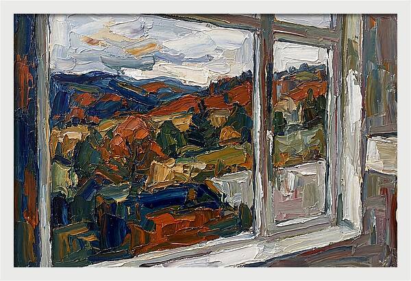 Window View In Autumn