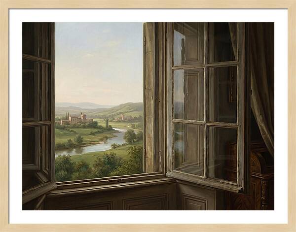Window View Of Serene Landscape