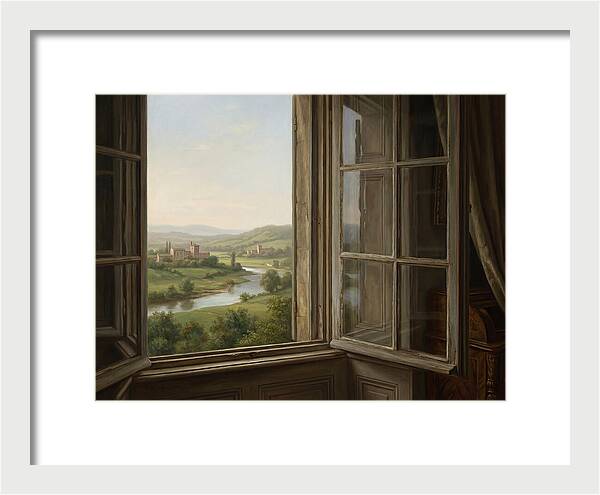 Window View Of Serene Landscape