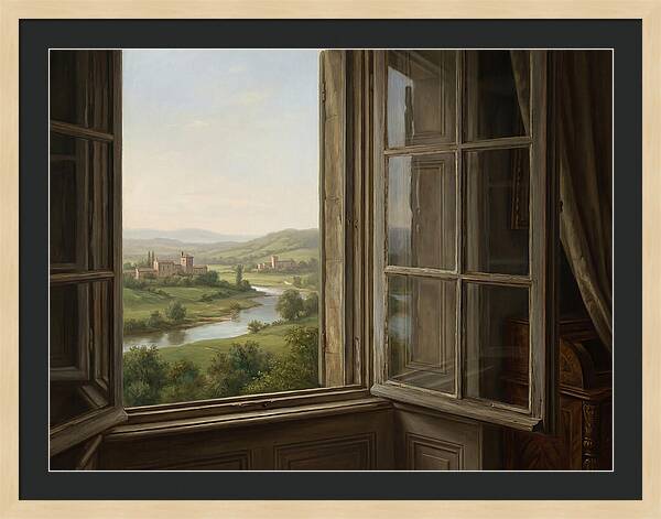 Window View Of Serene Landscape