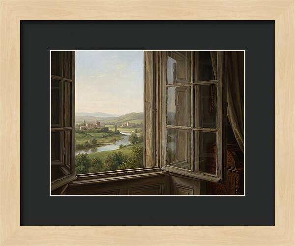 Window View Of Serene Landscape