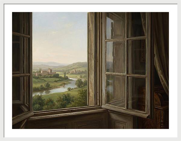 Window View Of Serene Landscape