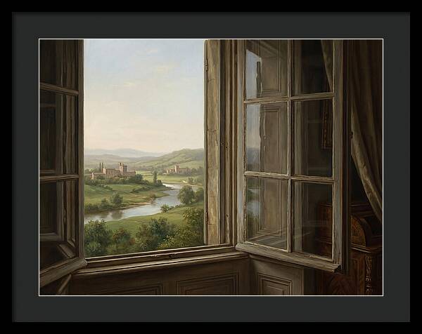 Window View Of Serene Landscape