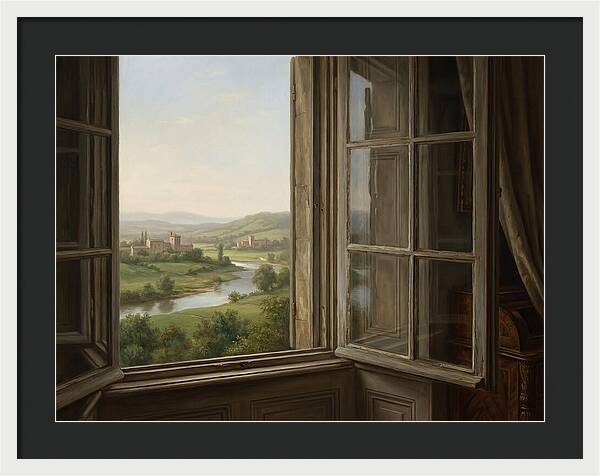 Window View Of Serene Landscape