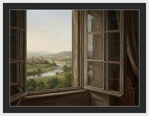 Window View Of Serene Landscape