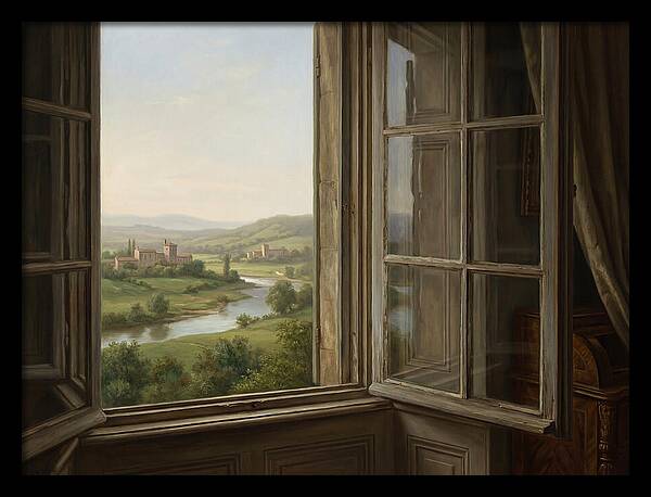 Window View Of Serene Landscape