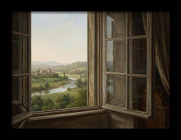 Window View Of Serene Landscape