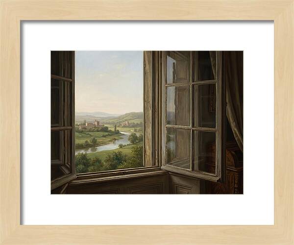 Window View Of Serene Landscape