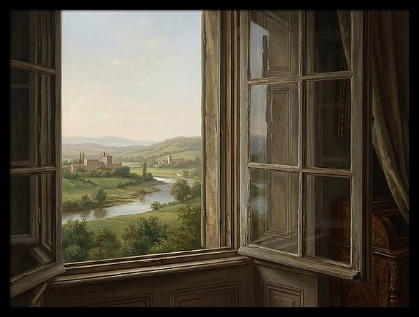 Window View Of Serene Landscape