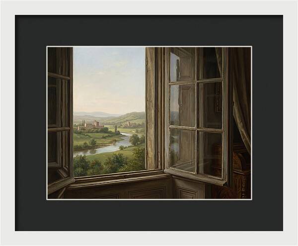Window View Of Serene Landscape