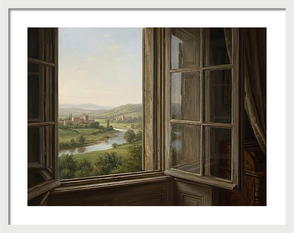Window View Of Serene Landscape