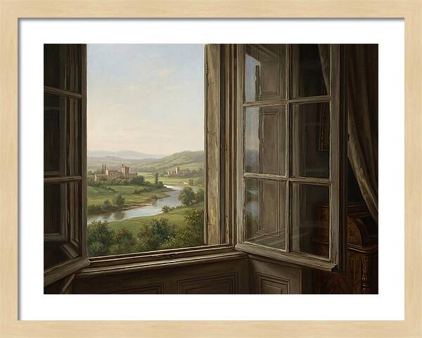 Window View Of Serene Landscape