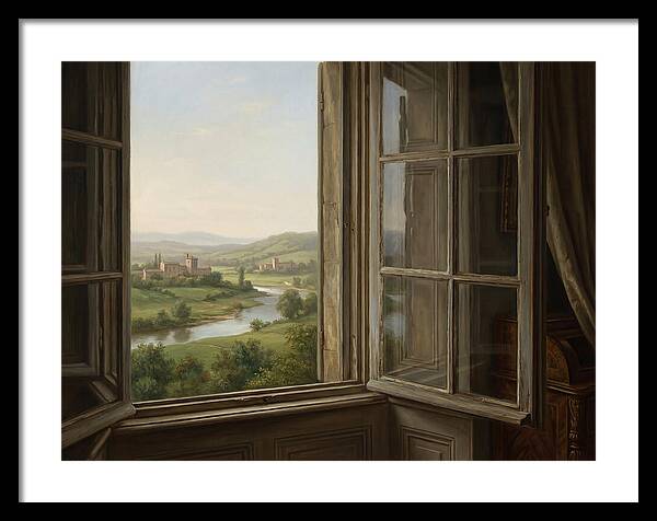 Window View Of Serene Landscape