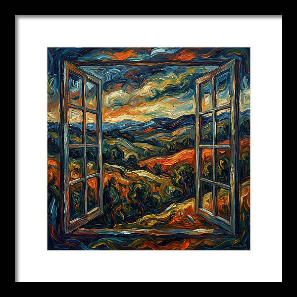 Window View Of Vibrant Landscapes