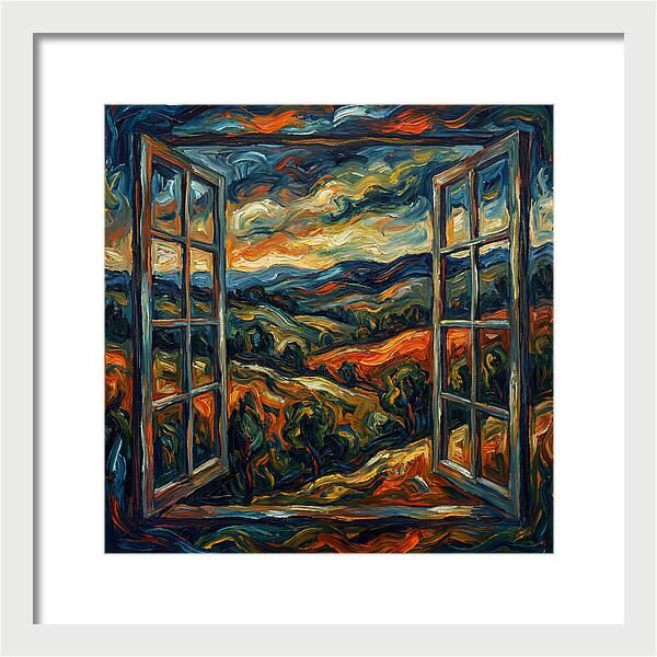 Window View Of Vibrant Landscapes