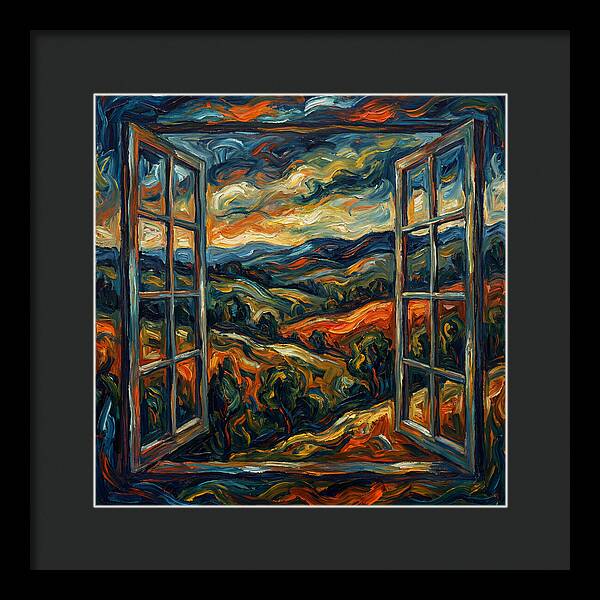 Window View Of Vibrant Landscapes