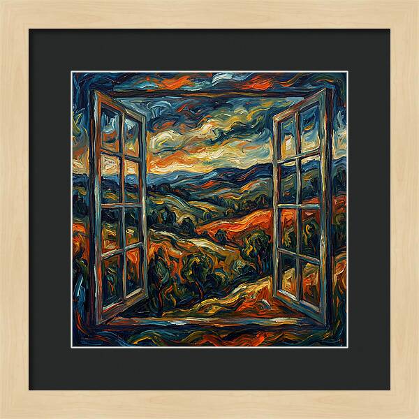 Window View Of Vibrant Landscapes