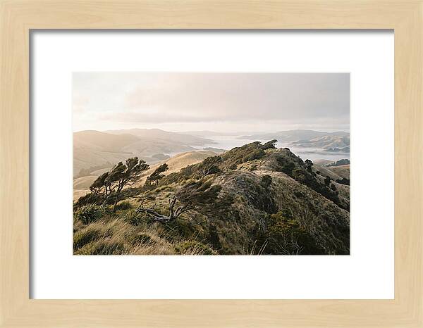Windswept Ridge Overlooking Distant Valleys