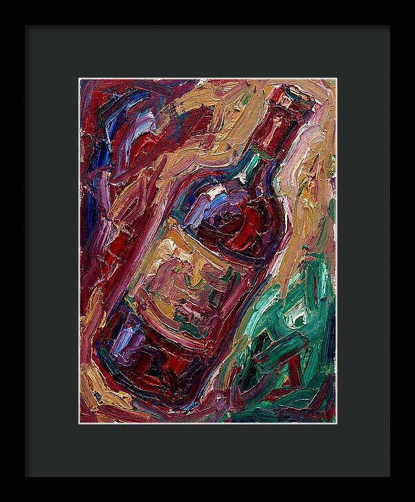 Wine Bottle In Expressionist Style