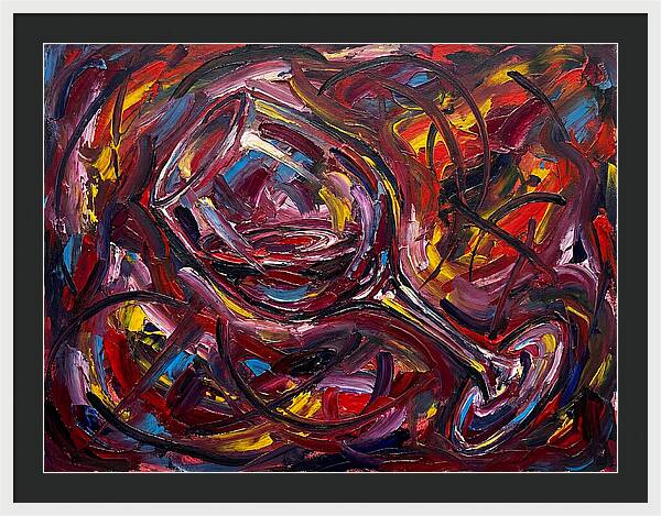 Wine Glass In Expressionist Style