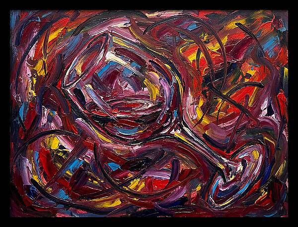 Wine Glass In Expressionist Style