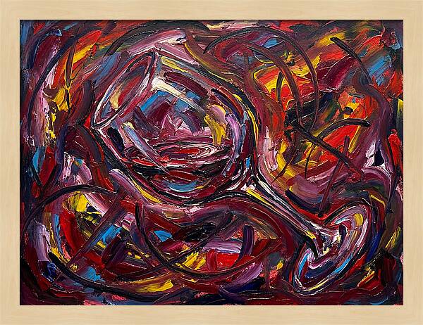 Wine Glass In Expressionist Style