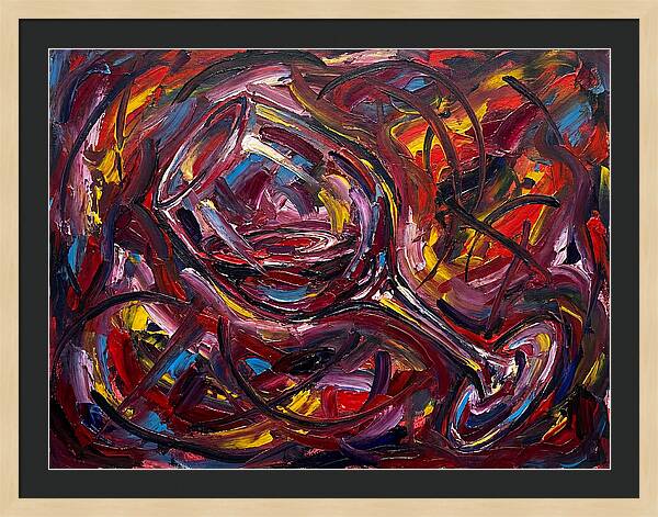 Wine Glass In Expressionist Style