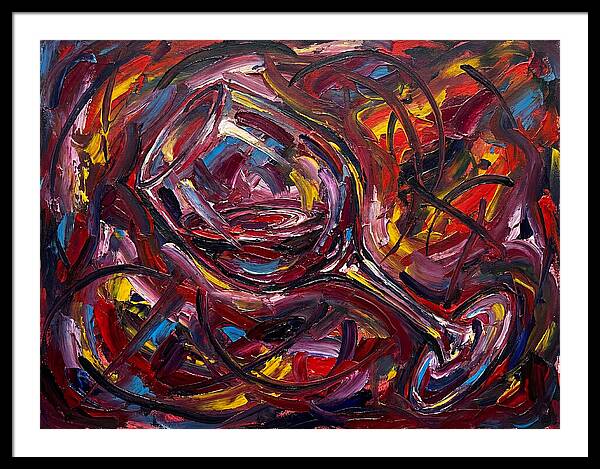Wine Glass In Expressionist Style