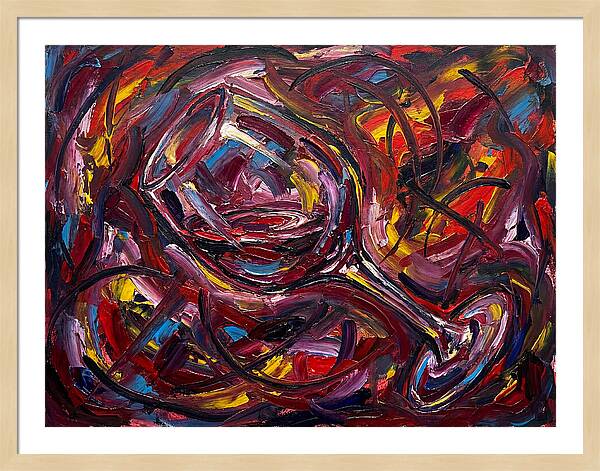 Wine Glass In Expressionist Style