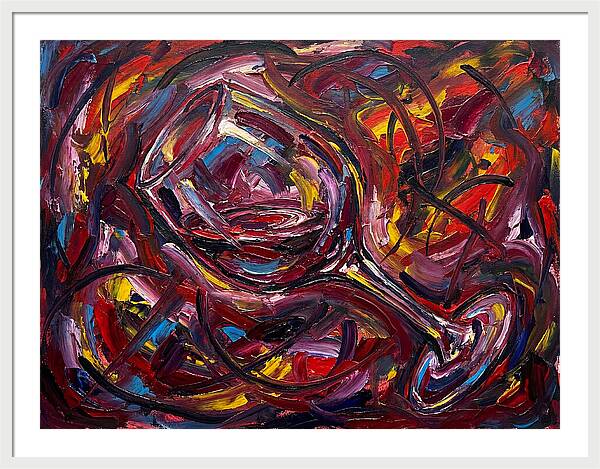 Wine Glass In Expressionist Style