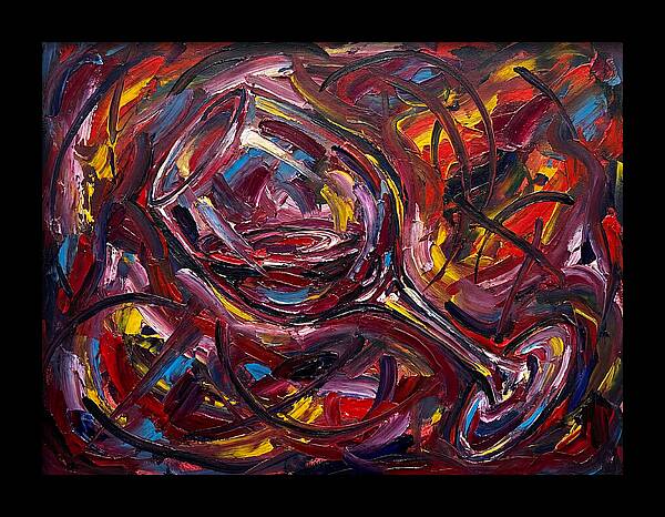 Wine Glass In Expressionist Style