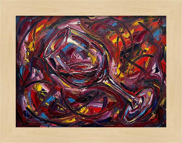 Wine Glass In Expressionist Style