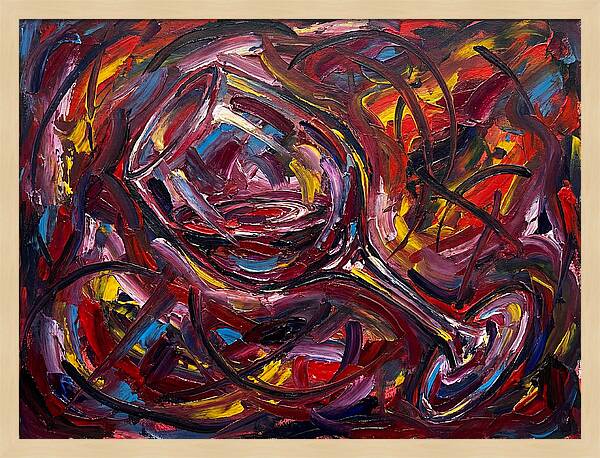 Wine Glass In Expressionist Style