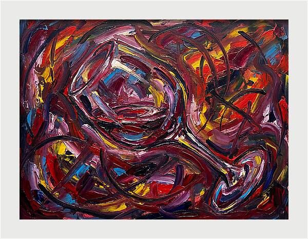 Wine Glass In Expressionist Style