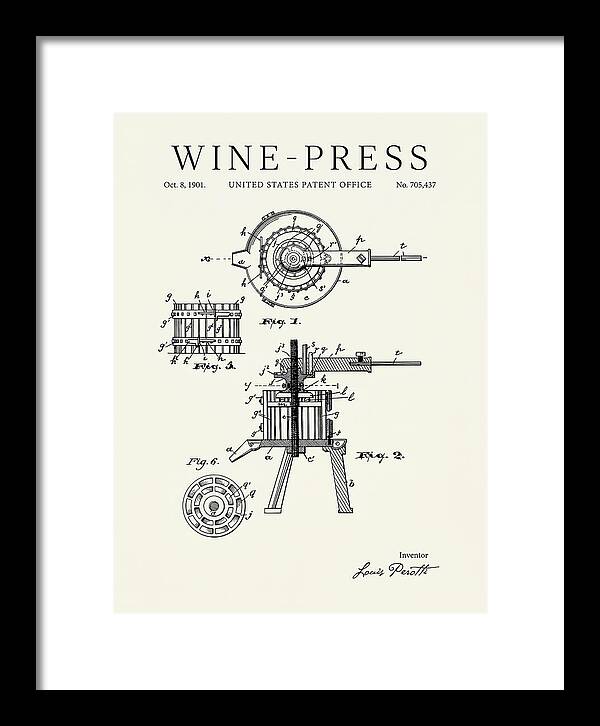 Wine Press Minimalist Patent Us705437a