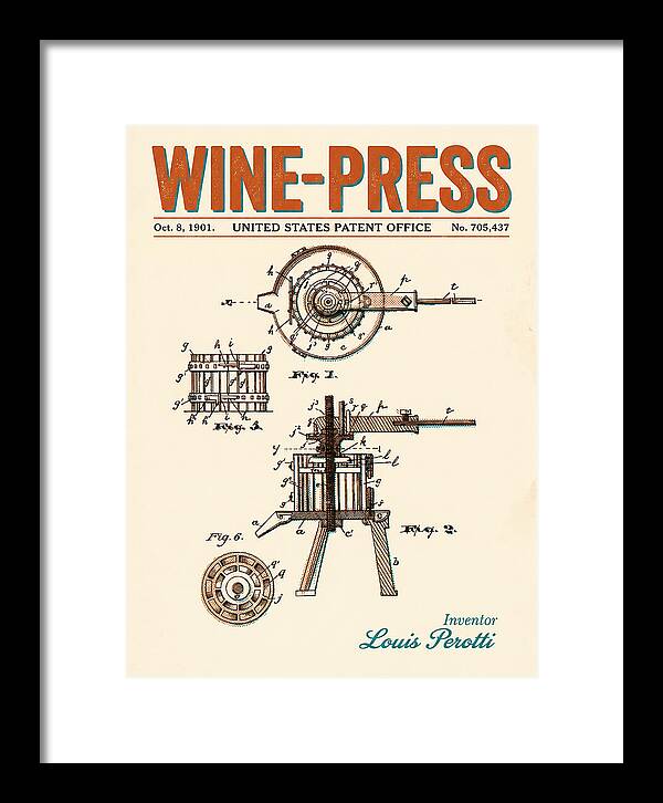 Wine Press Retro Patent Us705437a