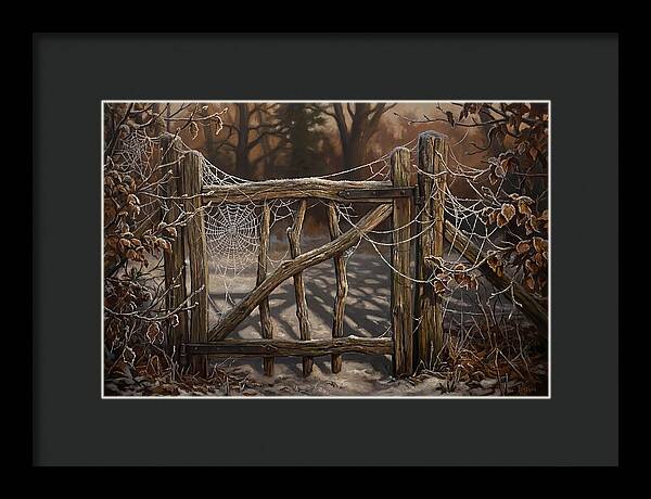 Winter Frost On Cobwebs